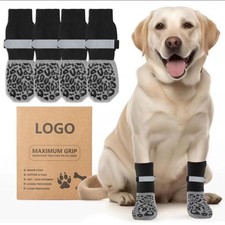 Anti Slip Dog Socks Adjustable