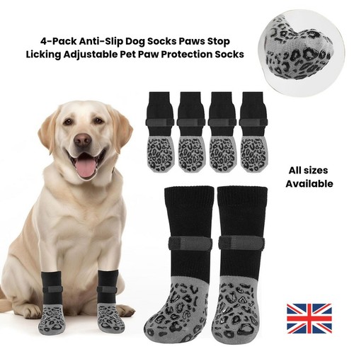 Pack anti slip dog socks - 4-pack,