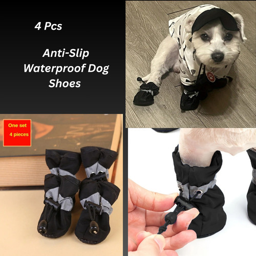 4pcs pet anti slip waterproof - 4pcs,
