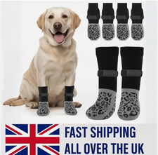 4-Pack Anti-Slip Dog Socks