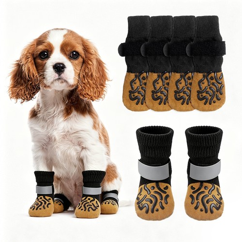 4pcs non slip dog socks - non-slip, socks,