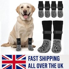 4-Pack Anti-Slip Dog Socks