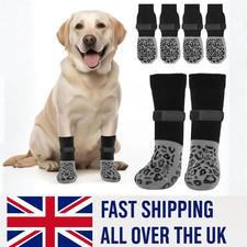 4-Pack Anti-Slip Dog Socks
