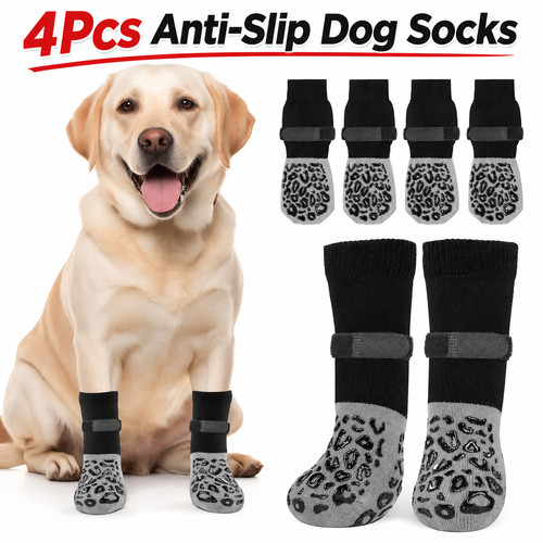 Pack anti slip dog socks - 4-pack,
